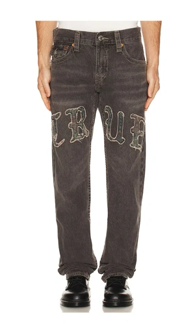 True Religion Ricky Flap Jeans In Black