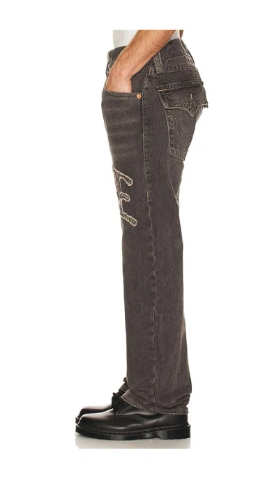 True Religion Ricky Flap Jeans In Black