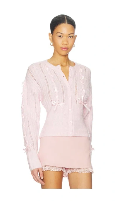 Majorelle Lilyana Cardigan In Pink