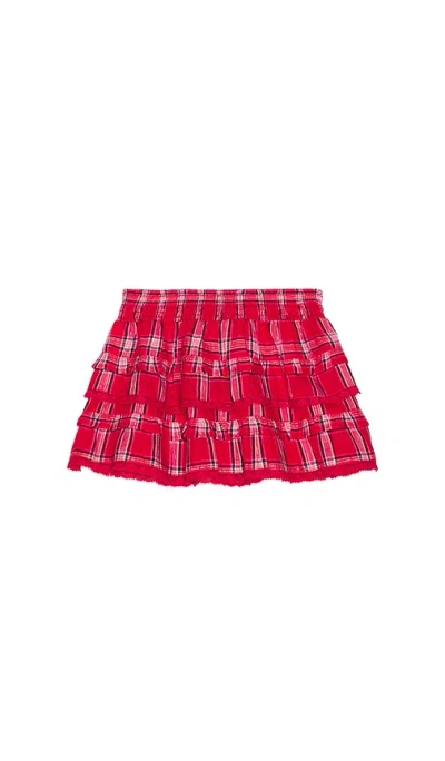 Loveshackfancy Tween Billie Skirt In Red
