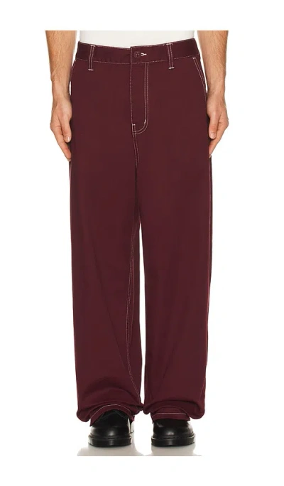 Brixton Union Baggy Pant In Red