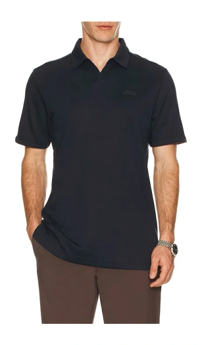 Travismathew Late At Night Polo In Black