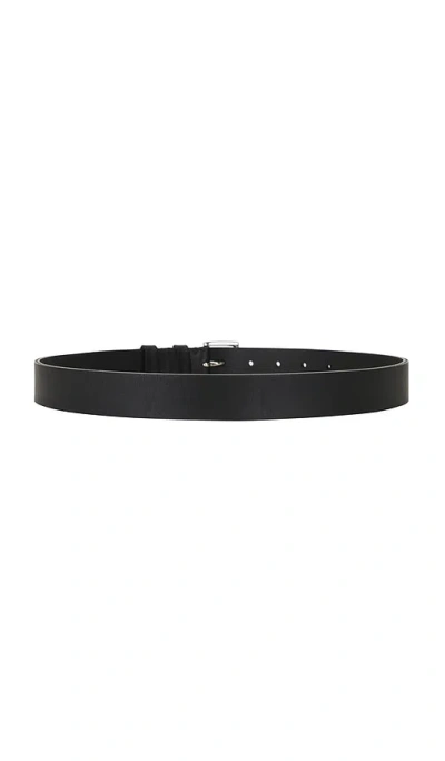 Vince 30mm Flat Double Loop Belt In Black