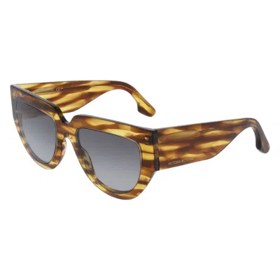 Victoria Beckham Brown Acetate Sunglasses In Brown