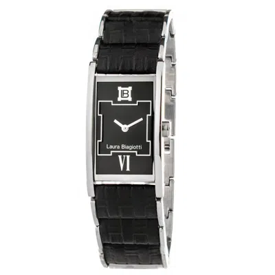 Laura Biagiotti Brown Stainless Steel Dress Watch In Black