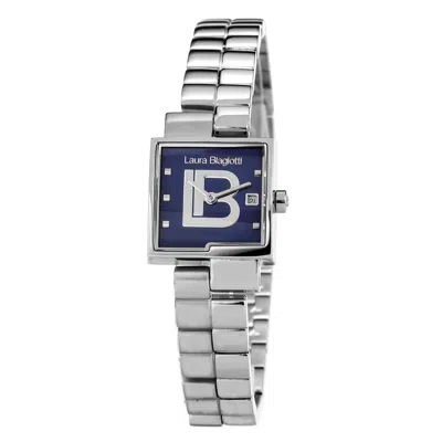 Laura Biagiotti Silver Stainless Steel Dress Watch In Silver