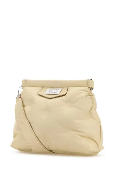Maison Margiela Ivory Nappa Leather Small Glam Slam Classique Crossbody Bag In Neutral