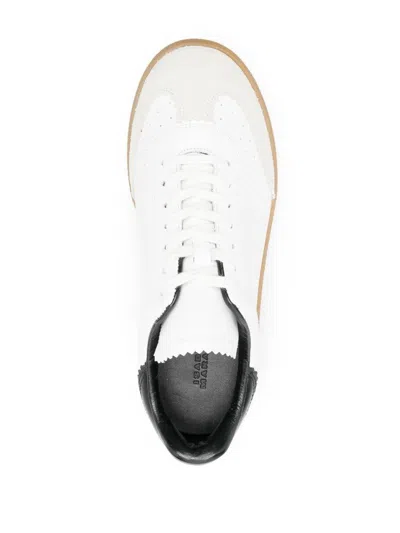Isabel Marant Low-top Sneaker With Perforated White Leather Upper