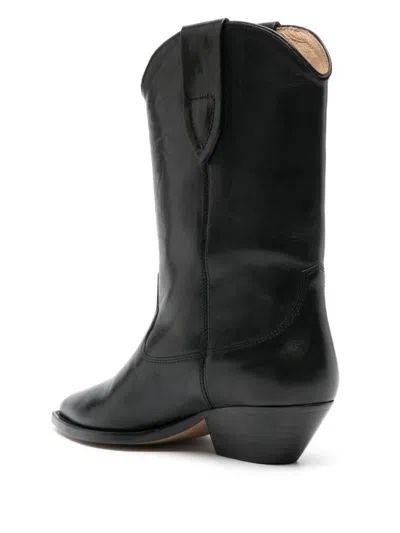 Isabel Marant 60mm Luliette Leather Ankle Boots In Black