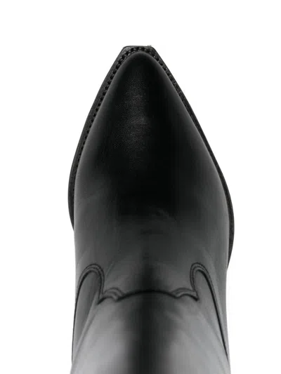 Isabel Marant 60mm Luliette Leather Ankle Boots In Black