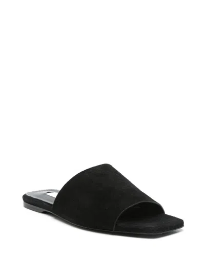Totême Toteme Women Satin Bandeau Slides In Black