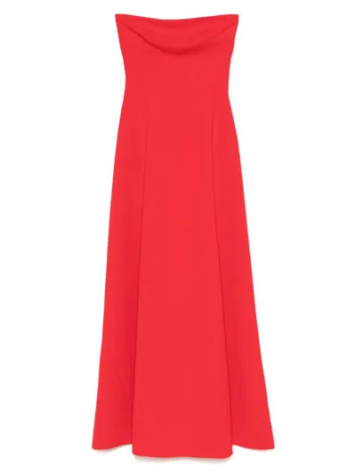 Solace London Helena Maxi Dress In Red