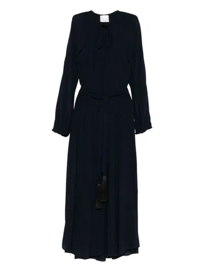 Forte Forte Forte_forte Crepe De Chine Long Dress In Blue