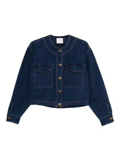 Forte Forte Cotton Denim Overshirt In Multi