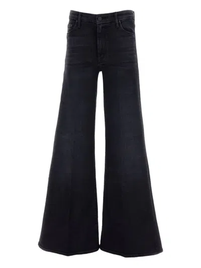 Mother The Roller Sneak Denim Jeans In Black