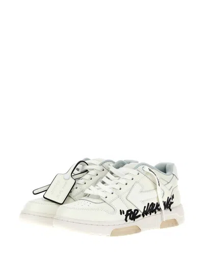 Off-white Out Of Office For Walking Leather Sneakers In White