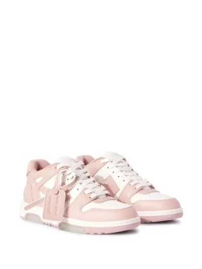 Off-white Out Of Office Leather Sneakers In Multi