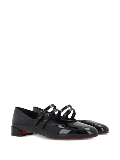Christian Louboutin Women Miss Jane Patent Leather Ballets In Black