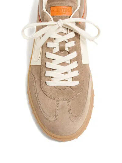 Valentino Upvillage Low-top Suede Sneakers In Multi
