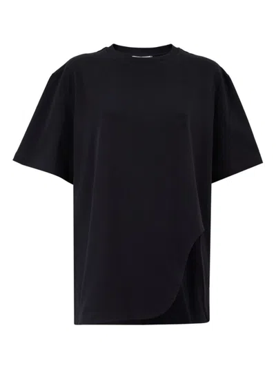 Attico Oversized T Shirt In Black