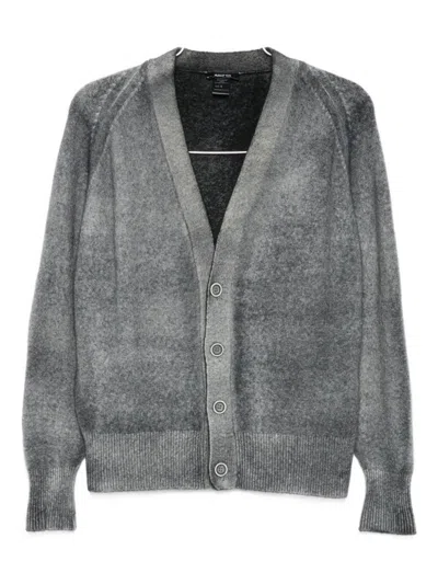 Avant Toi Wool And Cashmere V-necked Cardigan In Gray