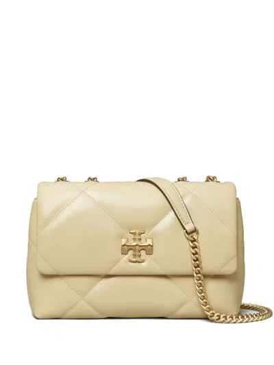 Tory Burch Kira Diamond Small Leather Shoulder Bag In Neutral