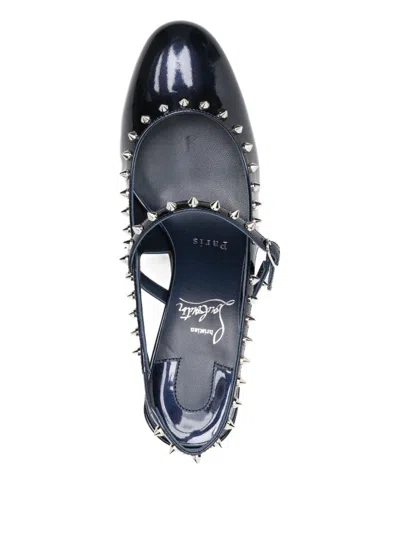 Christian Louboutin Mid Heel Pumps Studded Embellishments In Black