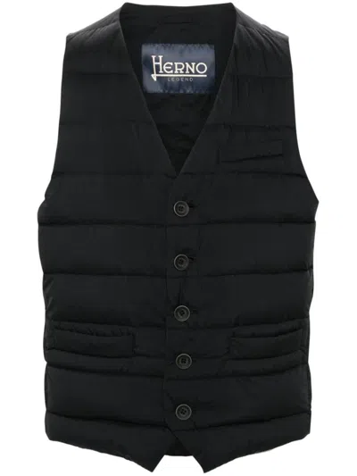Herno Men Il Panciotto Down Vest In Black