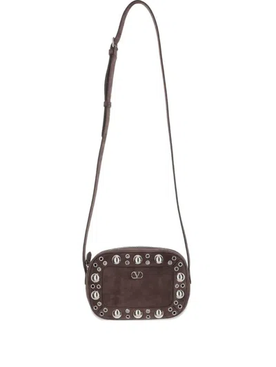 Valentino Garavani Nellcote Shoulder Bag In Brown