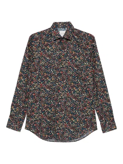 Paul Smith Multicolour Floral Long Sleeve Button-down Shirt In Multi