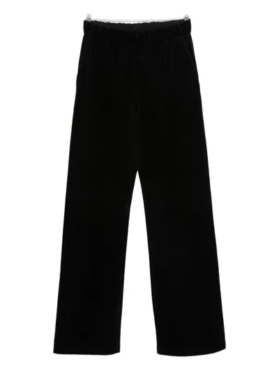 Golden Goose Cotton Wide-leg Trousers In Black