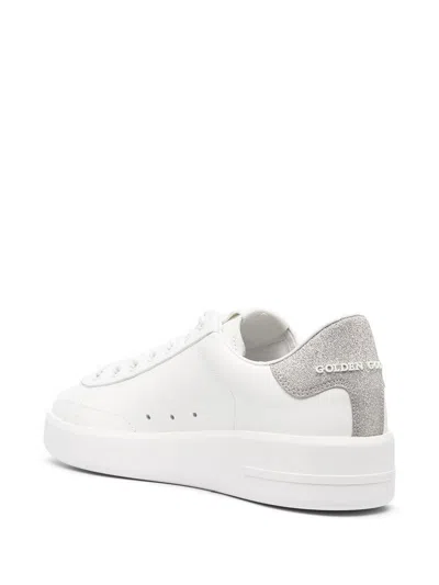 Golden Goose Purestar Leather Sneakers In White