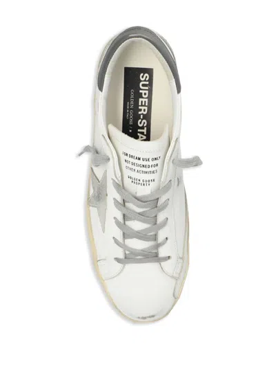 Golden Goose Super-star Leather Sneakers In Metallic