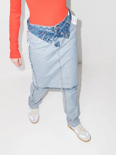 Maison Margiela Replica Leather Sneakers In White