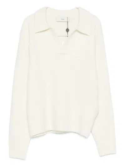Dunst Wool Blend Polo Sweater In Neutral