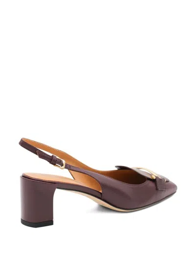 Tod's Leather Slingback Pumps In Brown