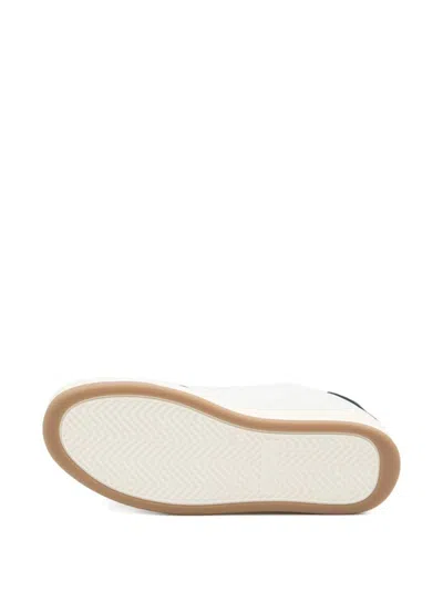 Saint Laurent Sl61 Leather Sneakers Signature Sole In White