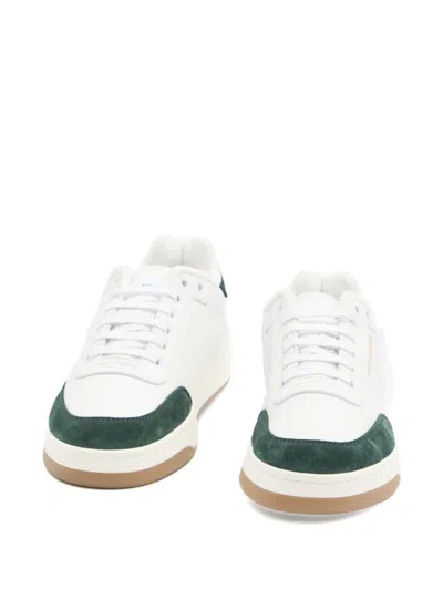 Saint Laurent Sl61 Leather Sneakers Signature Sole In White