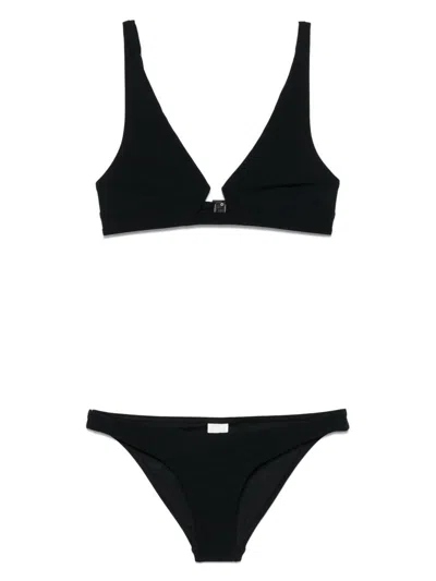Zimmermann Black Bikini Set In Black