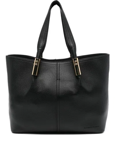 Elisabetta Franchi Shopping Bag In Black