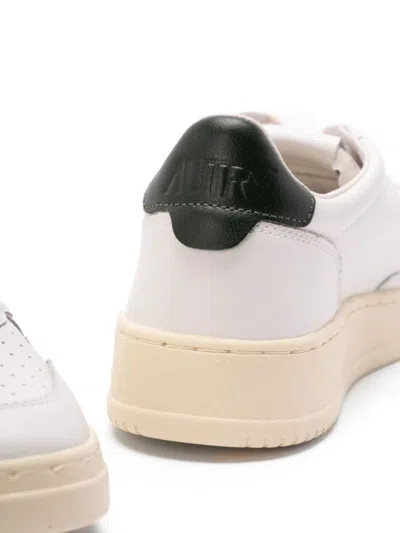 Autry Minimalist Low-top Sneakers With Perforated Detailing In Metallic