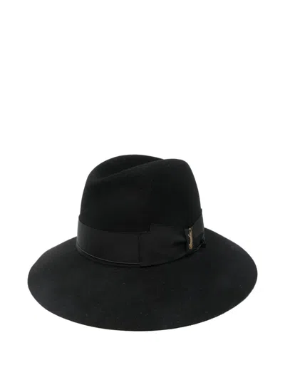 Borsalino Claudette Wool Hat In Black