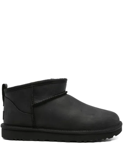 Ugg Classic Ultra Mini Suede Boots For Woman In Black