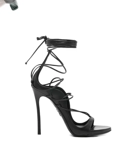 Dsquared2 Open Toe Heeled Sandals For Summer In Multi