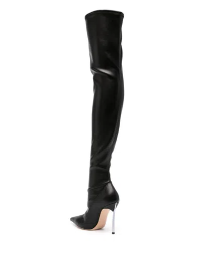 Casadei Superblade Over-the-knee Boots In Black