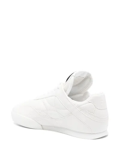 Chloé Kick Leather Sneakers In White