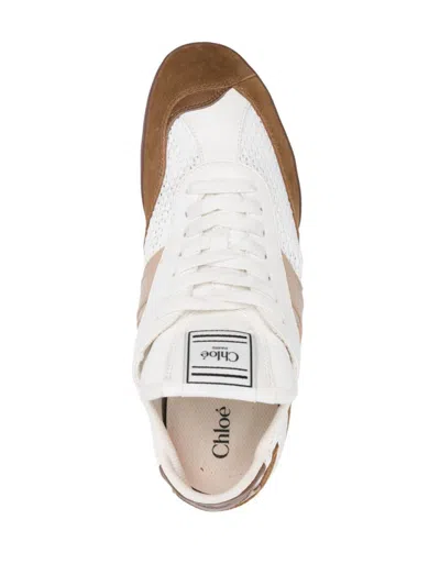 Chloé Chloe Kick Brown Sneakers In Multi