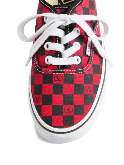 Valentino Garavani X Vans Canvas Sneakers In Red