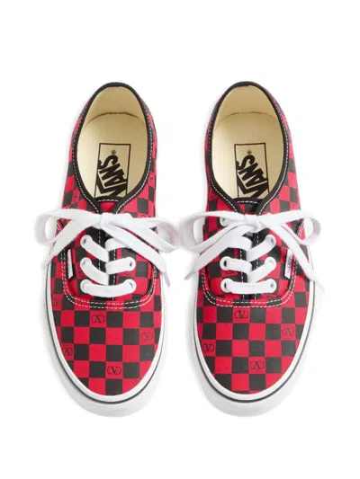 Valentino Garavani X Vans Canvas Sneakers In Red
