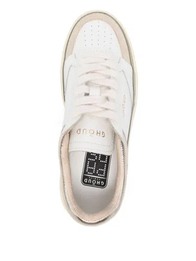 Ghoud Ghōud Pads Low Leather Sneakers In White